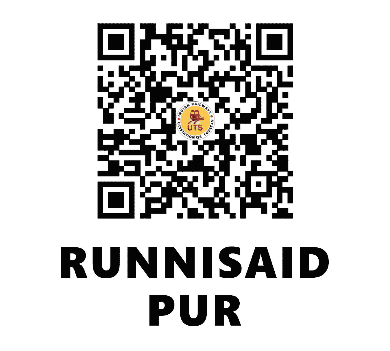 UTS QR Code for RUNNISAID PUR - RUSD (EC - BIHAR)