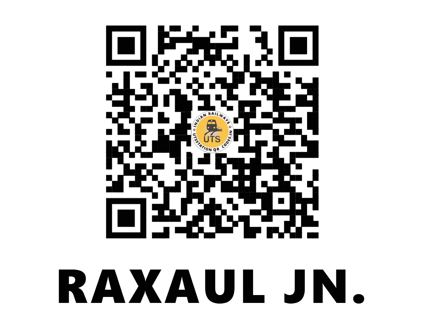 UTS QR Code for RAXAUL JN. - RXL (EC - BIHAR)