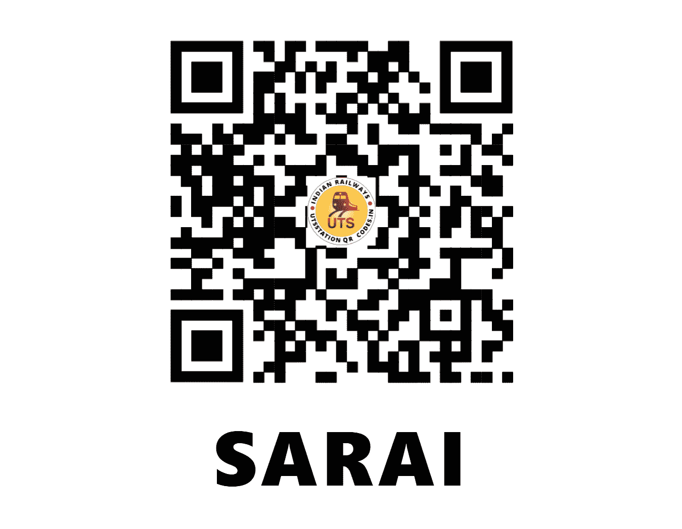 UTS QR Code for SARAI - SAI (EC - BIHAR)