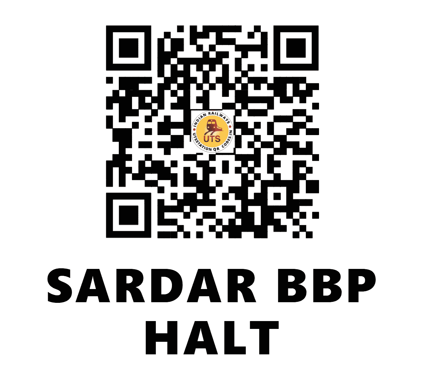 UTS QR Code for SARDAR BBP HALT - SBBP (EC - BIHAR)