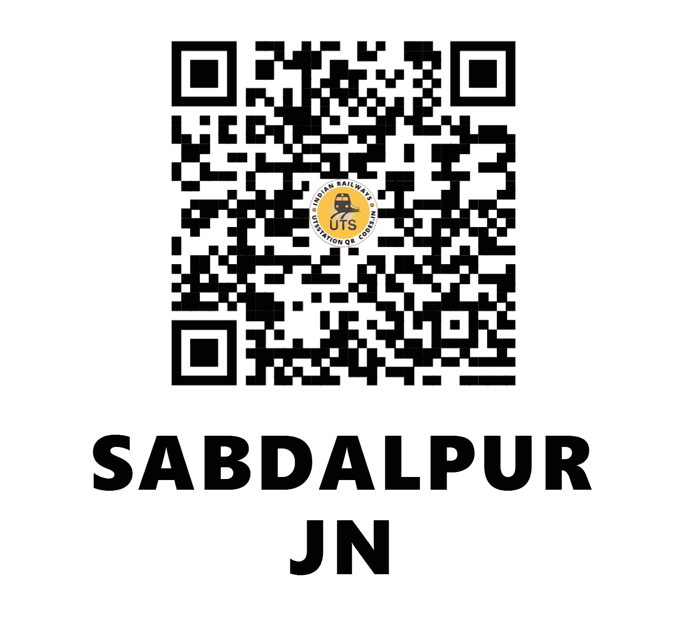 UTS QR Code for SABDALPUR JN - SBDP (EC - BIHAR)