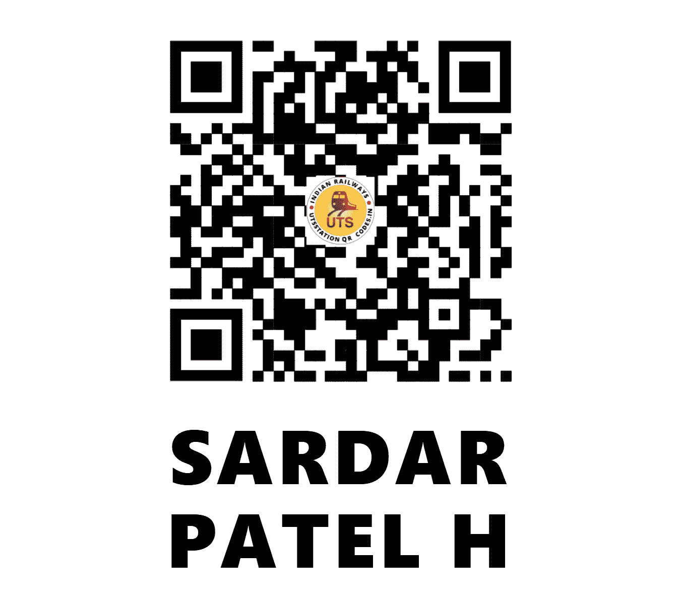 UTS QR Code for SARDAR PATEL H - SDPH (EC - BIHAR)