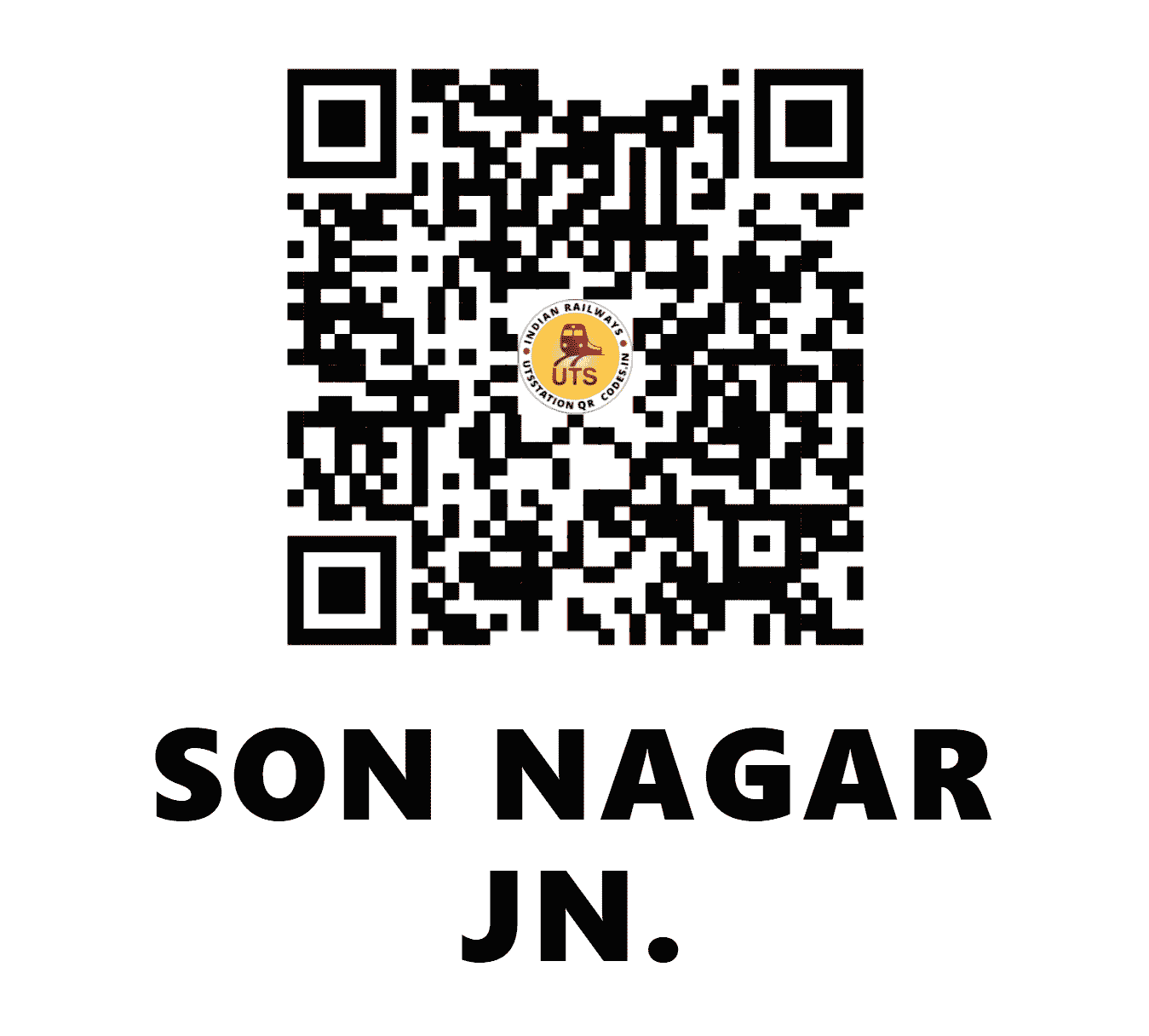 UTS QR Code for SON NAGAR JN. - SEB (EC - BIHAR)