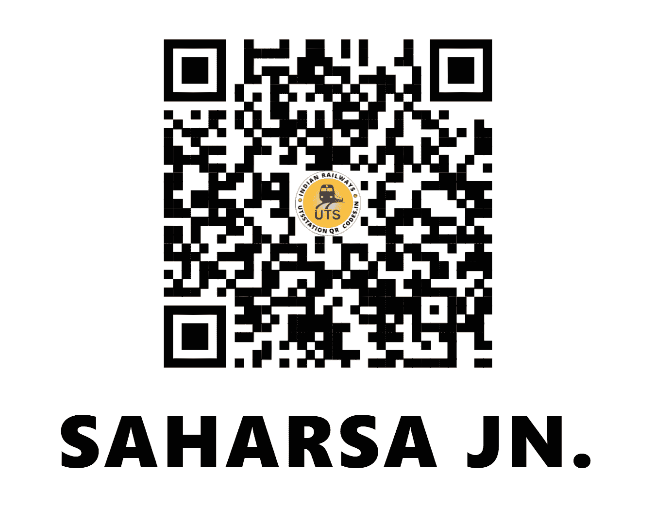 UTS QR Code for SAHARSA JN. - SHC (EC - BIHAR)