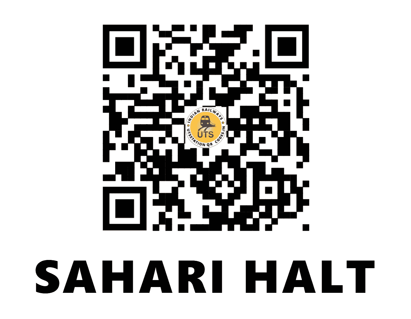 UTS QR Code for SAHARI HALT - SHT (EC - BIHAR)