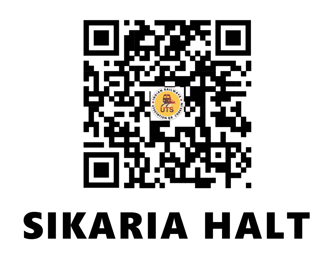 UTS QR Code for SIKARIA HALT - SKRI (EC - BIHAR)