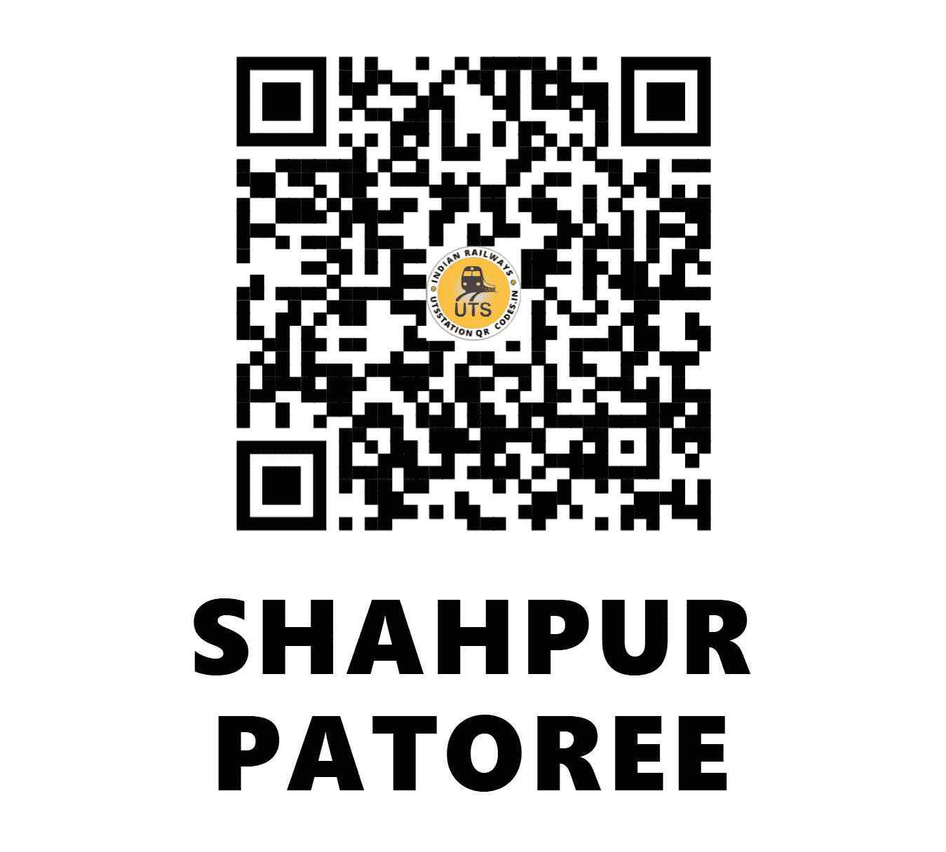UTS QR Code for SHAHPUR PATOREE - SPP (EC - BIHAR)