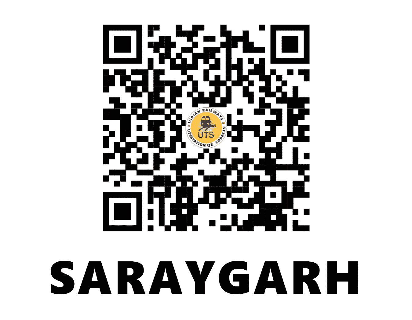 UTS QR Code for SARAYGARH - SRGR (EC - BIHAR)