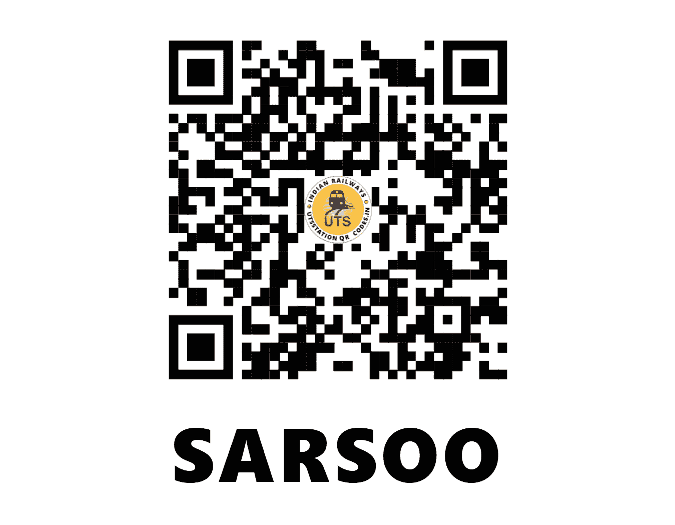 UTS QR Code for SARSOO - SRSO (EC - BIHAR)