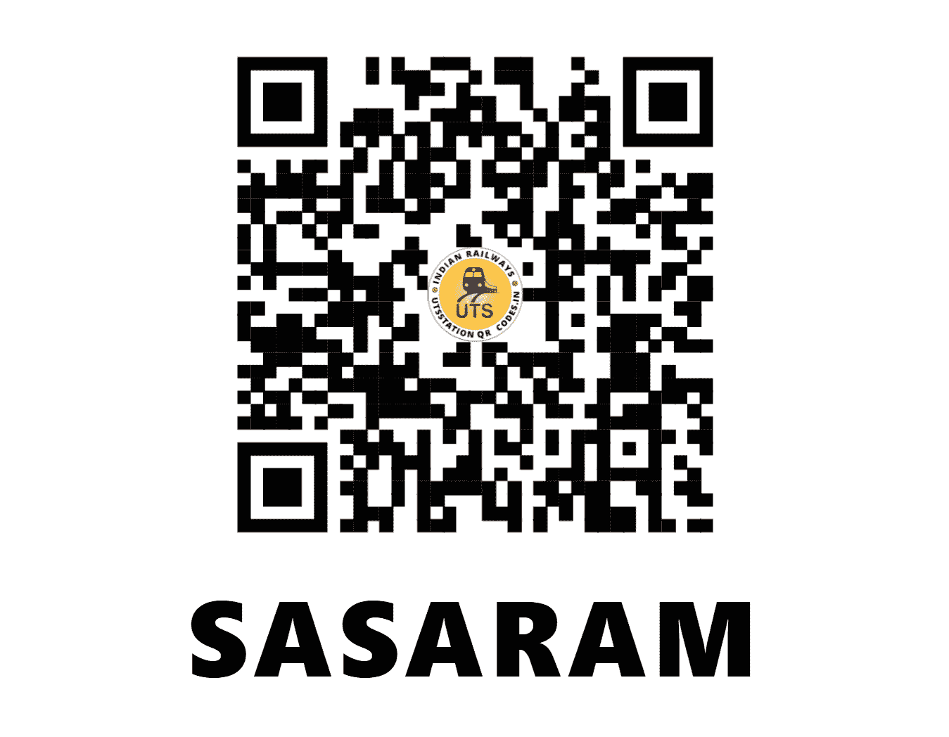 UTS QR Code for SASARAM - SSM (EC - BIHAR)