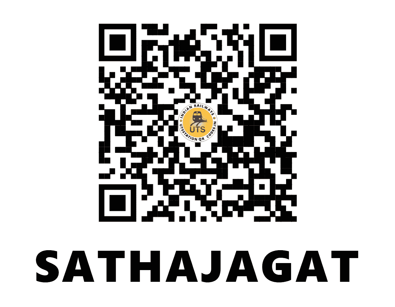 UTS QR Code for SATHAJAGAT - STJT (EC - BIHAR)