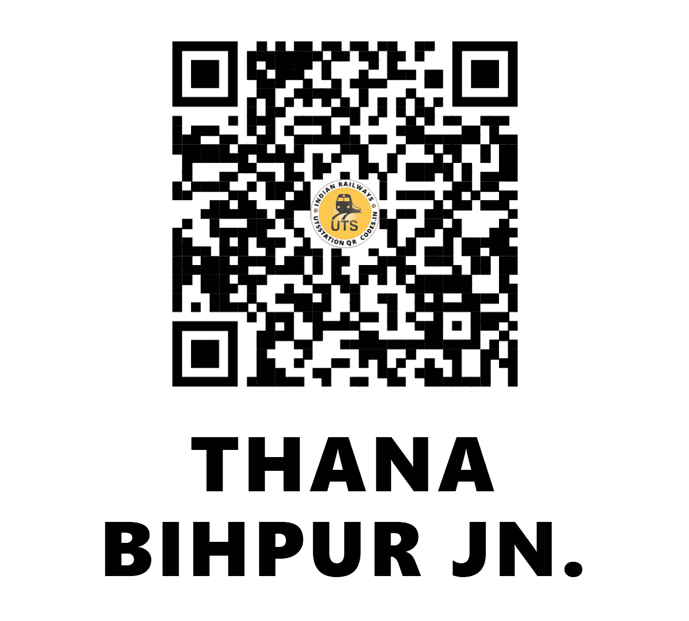 UTS QR Code for THANA BIHPUR JN. - THB (EC - BIHAR)