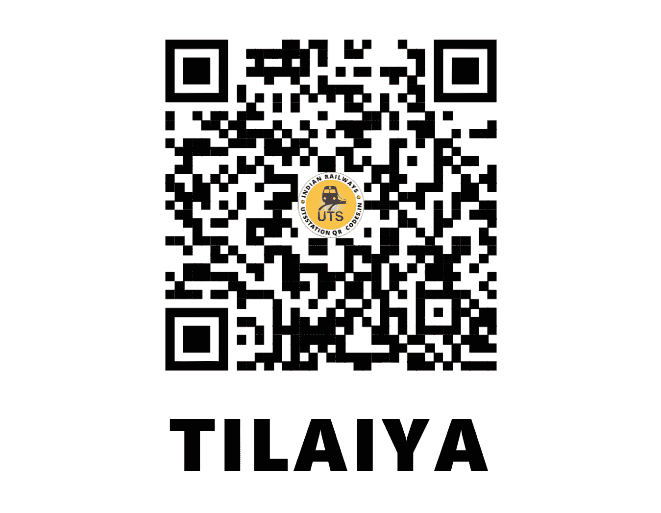UTS QR Code for TILAIYA - TIA (EC - BIHAR)