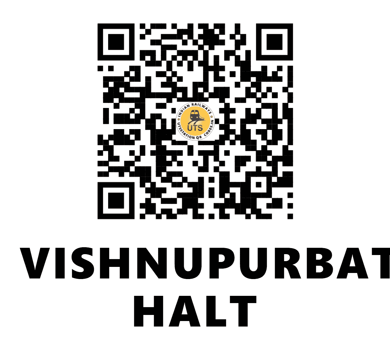 UTS QR Code for VISHNUPURBATHUA HALT - VBH (EC - BIHAR)