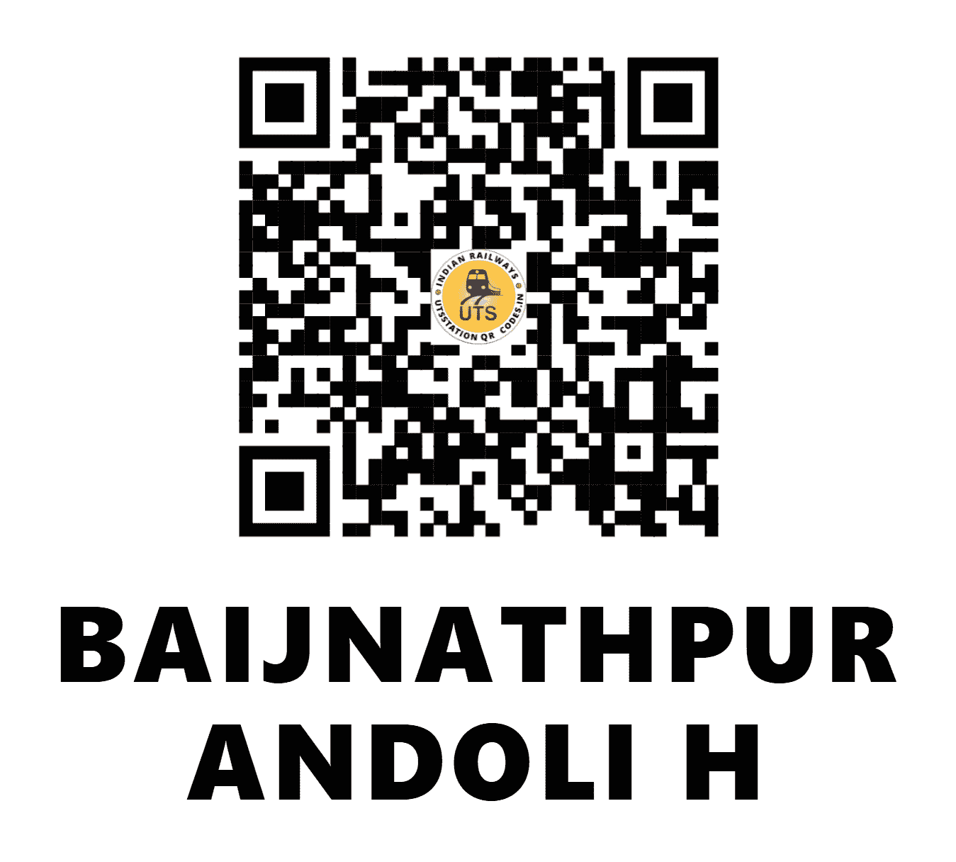 UTS QR Code for BAIJNATHPUR ANDOLI H - VDNP (EC - BIHAR)