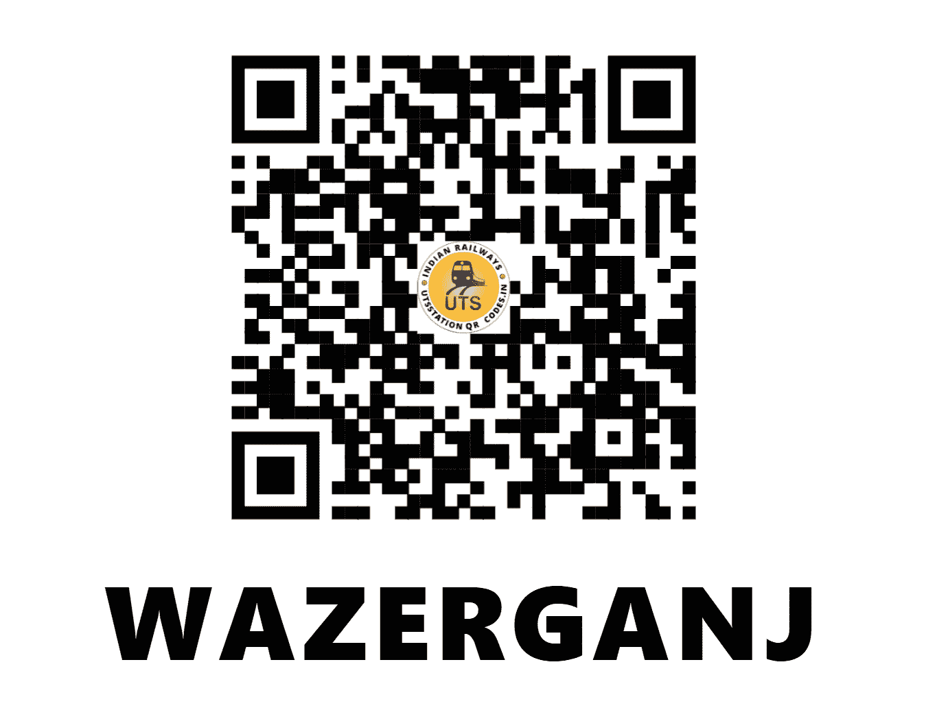 UTS QR Code for WAZERGANJ - WZJ (EC - BIHAR)