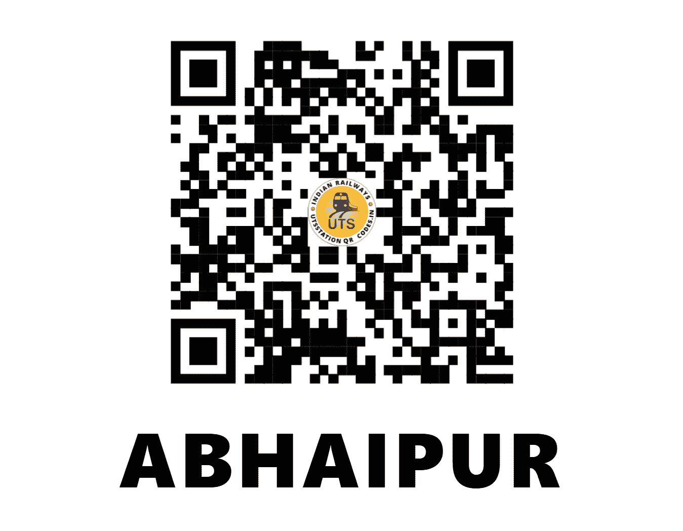 UTS QR Code for ABHAIPUR - AHA (ER - BIHAR)