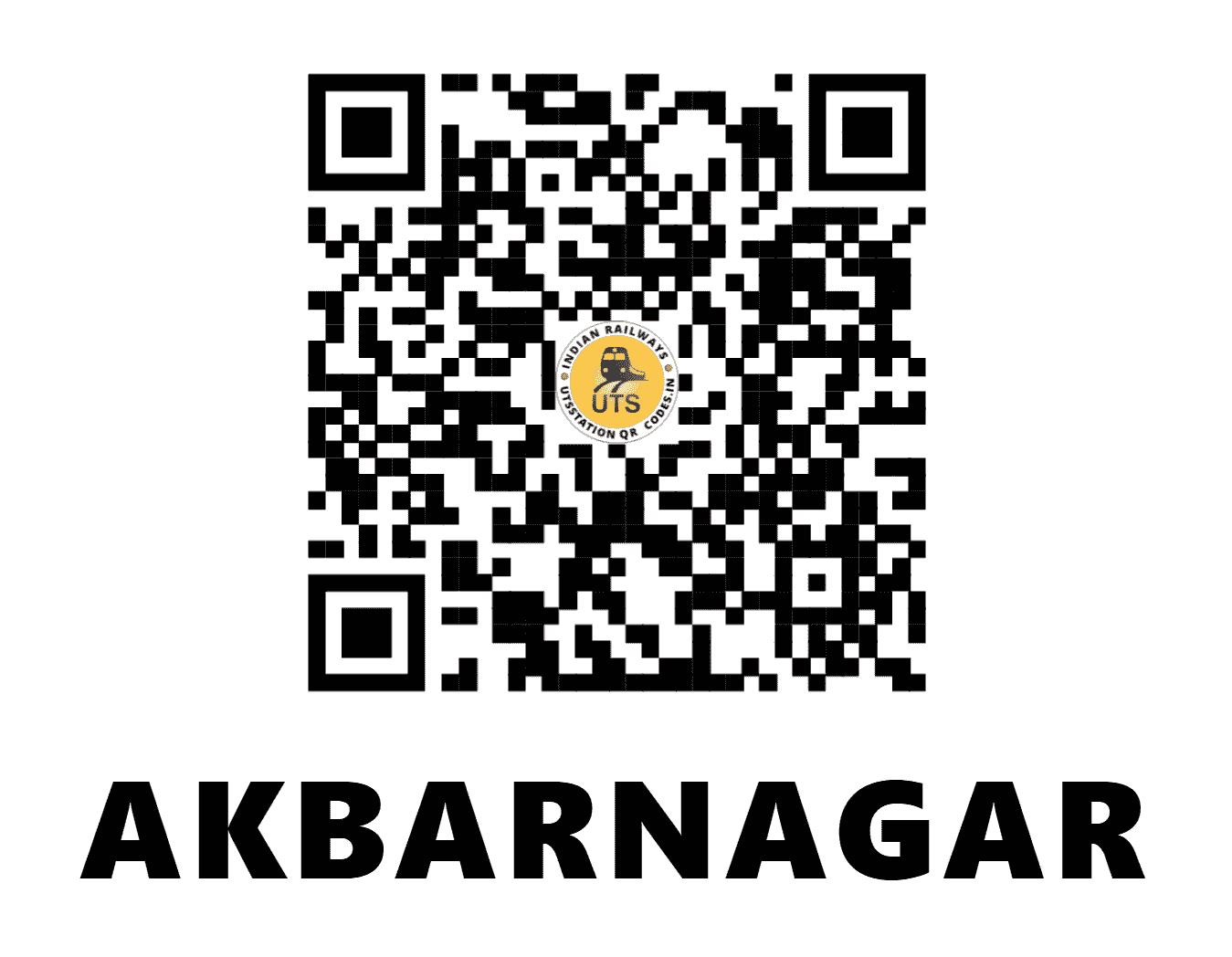 UTS QR Code for AKBARNAGAR - AKN (ER - BIHAR)