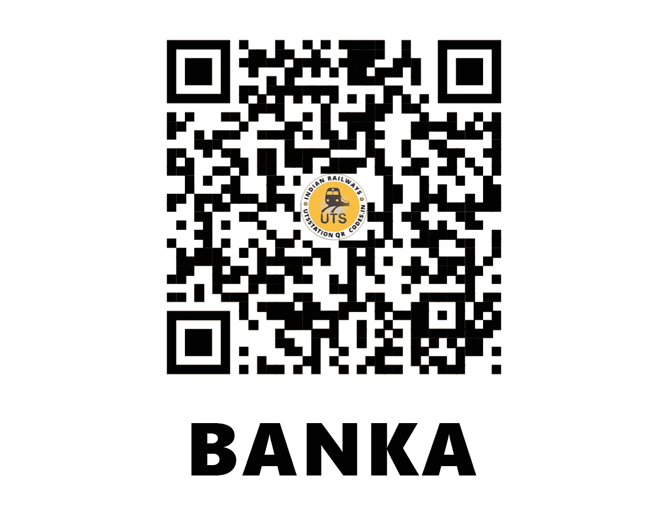 UTS QR Code for BANKA - BAKA (ER - BIHAR)