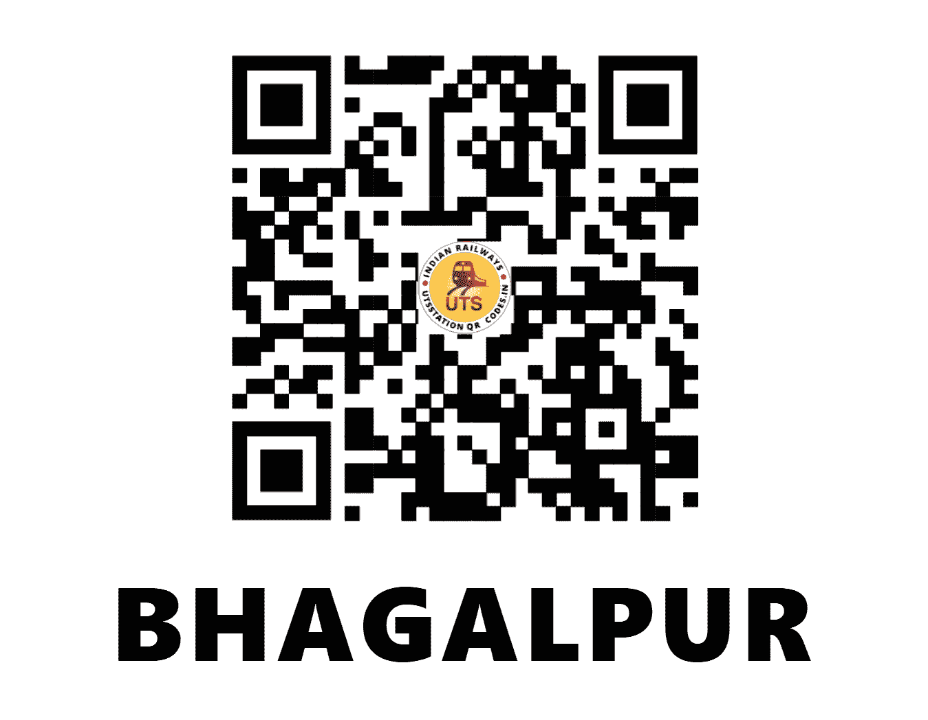 UTS QR Code for BHAGALPUR - BGP (ER - BIHAR)