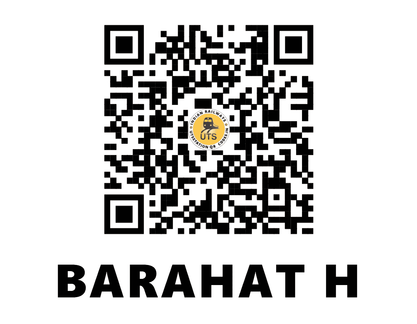 UTS QR Code for BARAHAT  H - BHLE (ER - BIHAR)