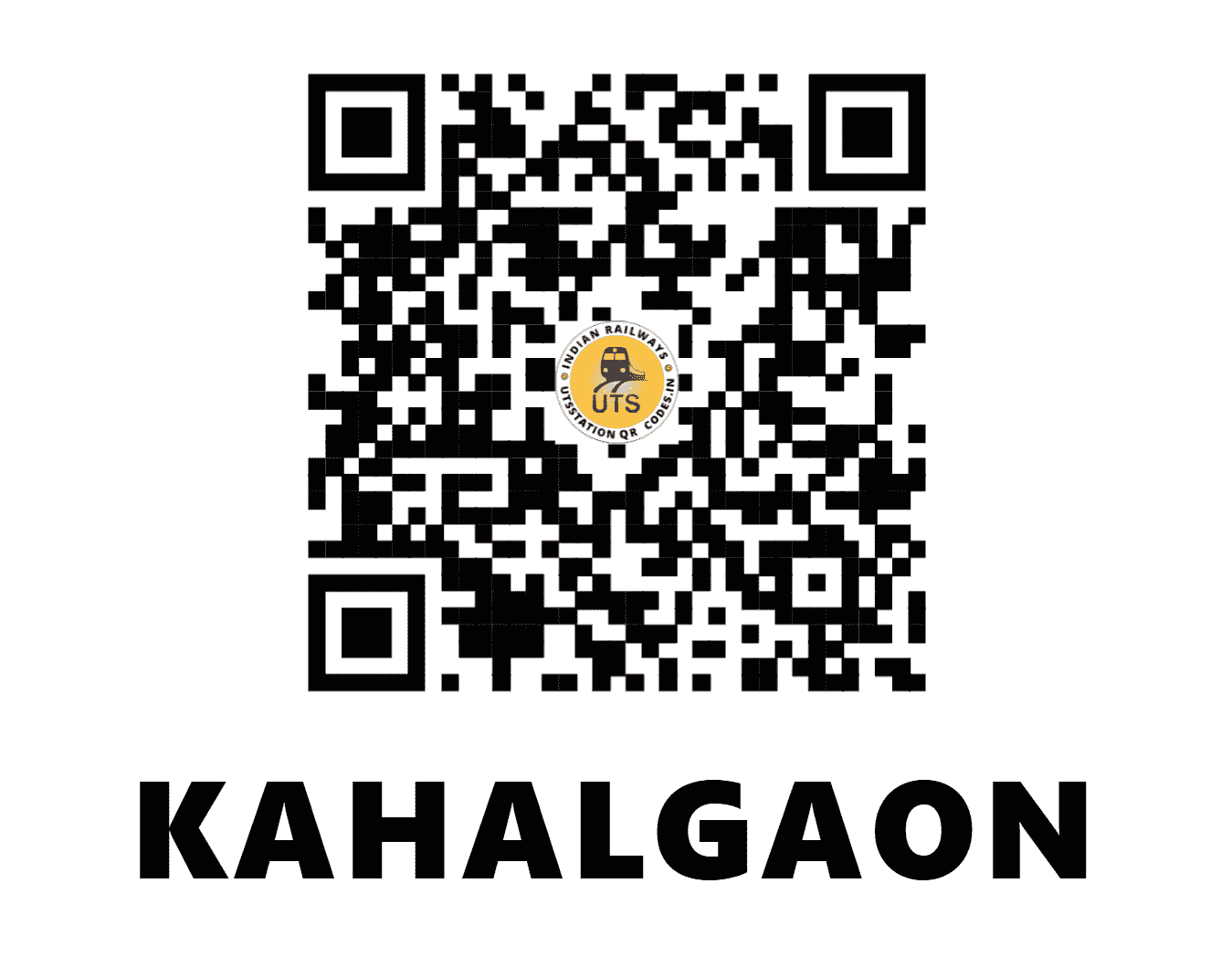 UTS QR Code for KAHALGAON - CLG (ER - BIHAR)