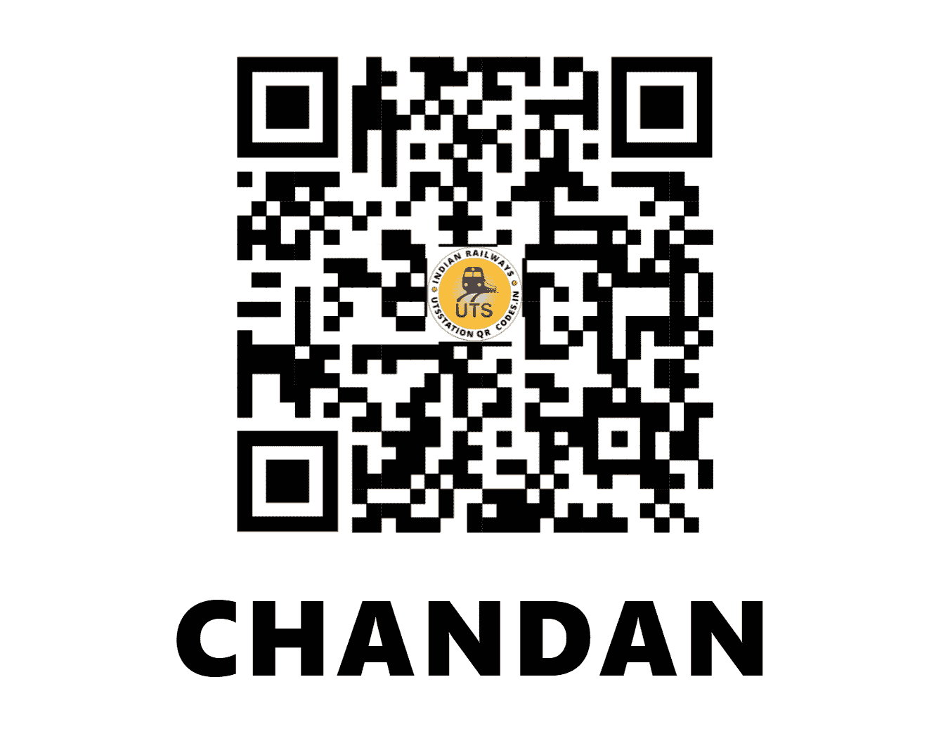 UTS QR Code for CHANDAN - CNDN (ER - BIHAR)