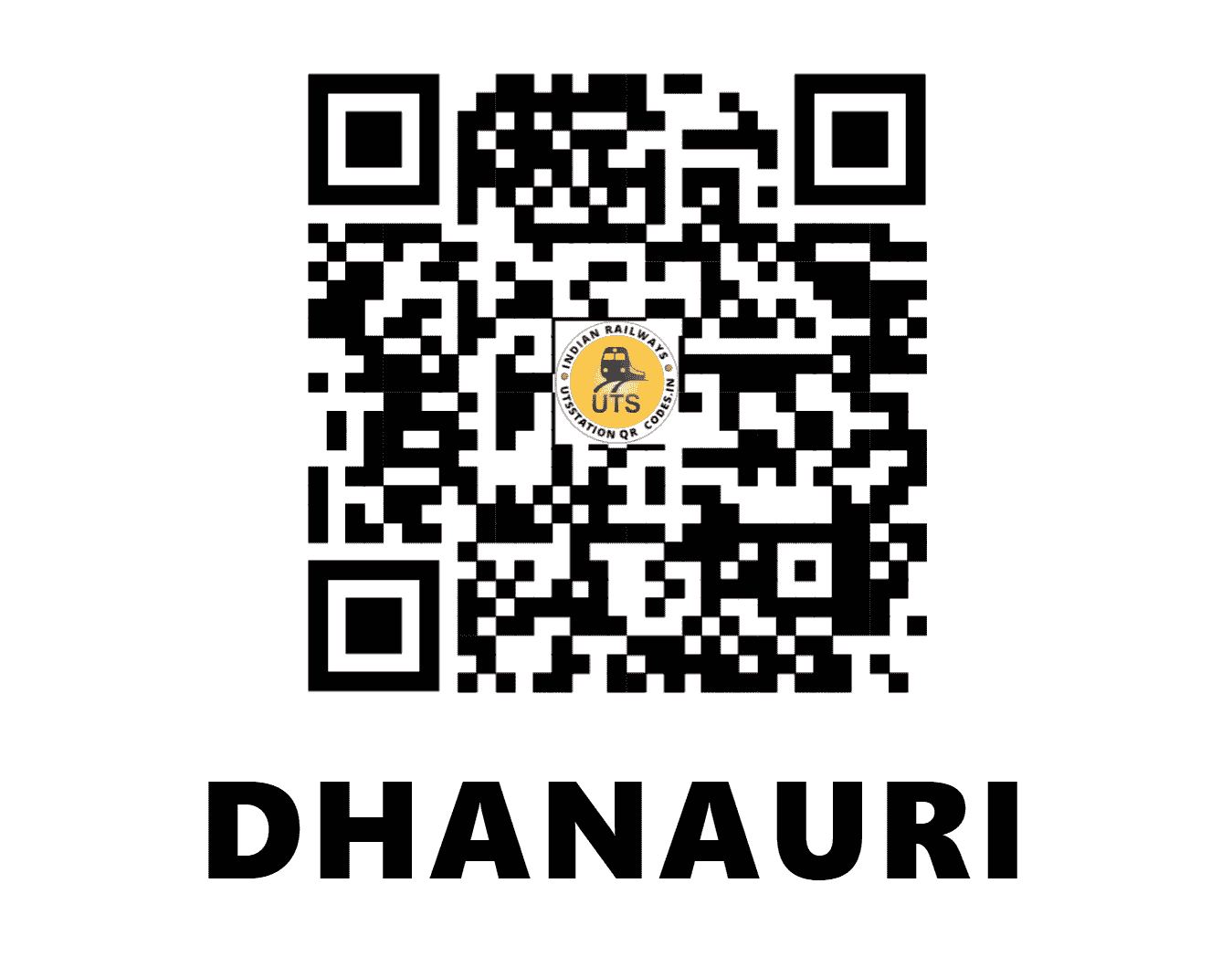 UTS QR Code for DHANAURI - DNRE (ER - BIHAR)