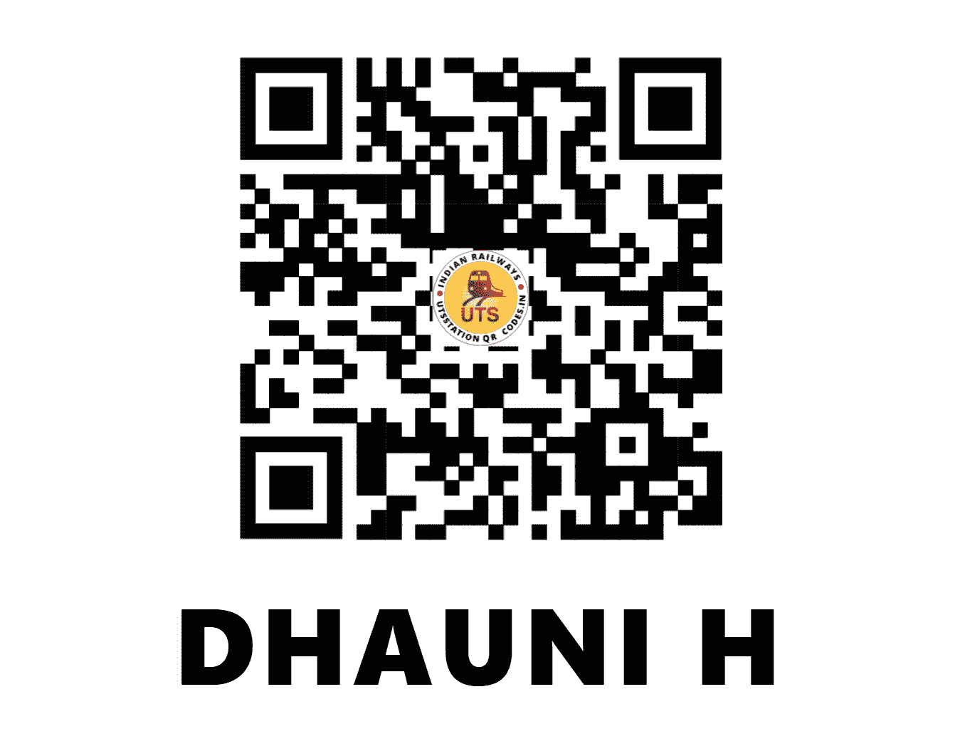 UTS QR Code for DHAUNI H - DWLE (ER - BIHAR)