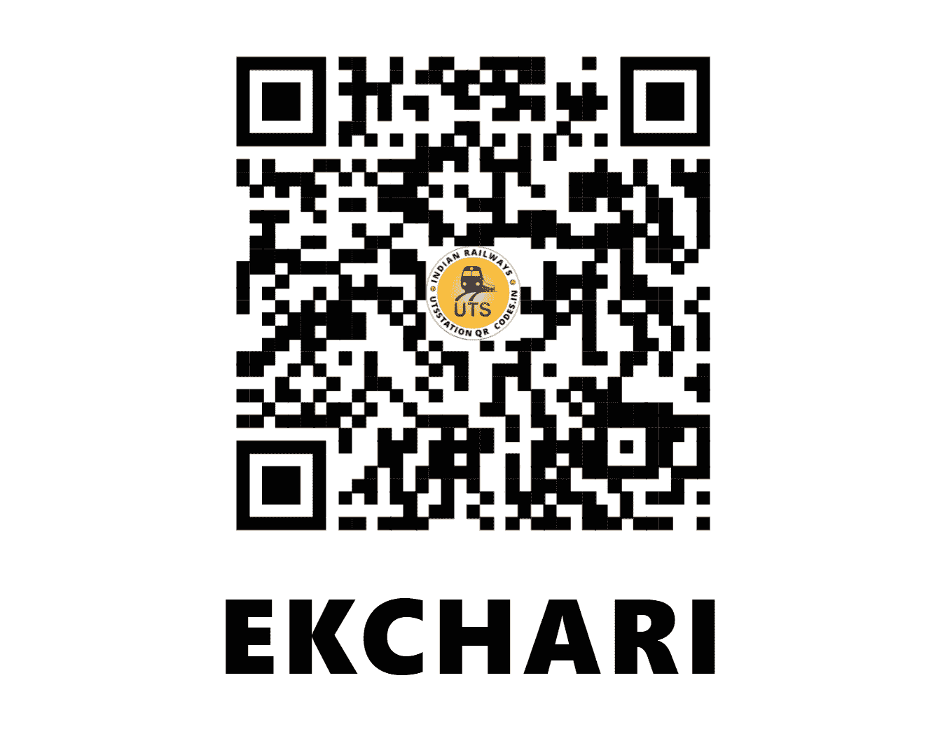 UTS QR Code for EKCHARI - EKC (ER - BIHAR)