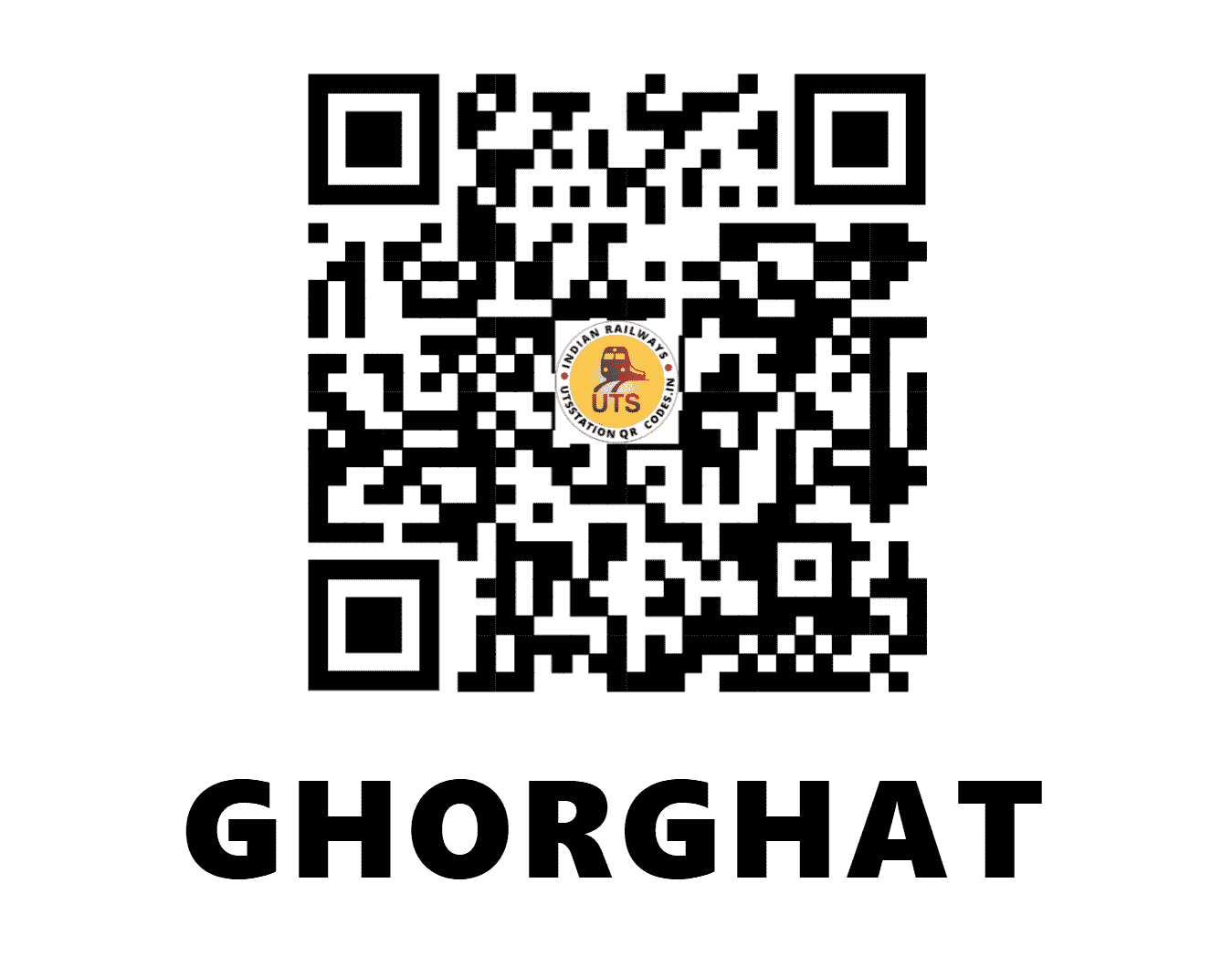 UTS QR Code for GHORGHAT - GOG (ER - BIHAR)
