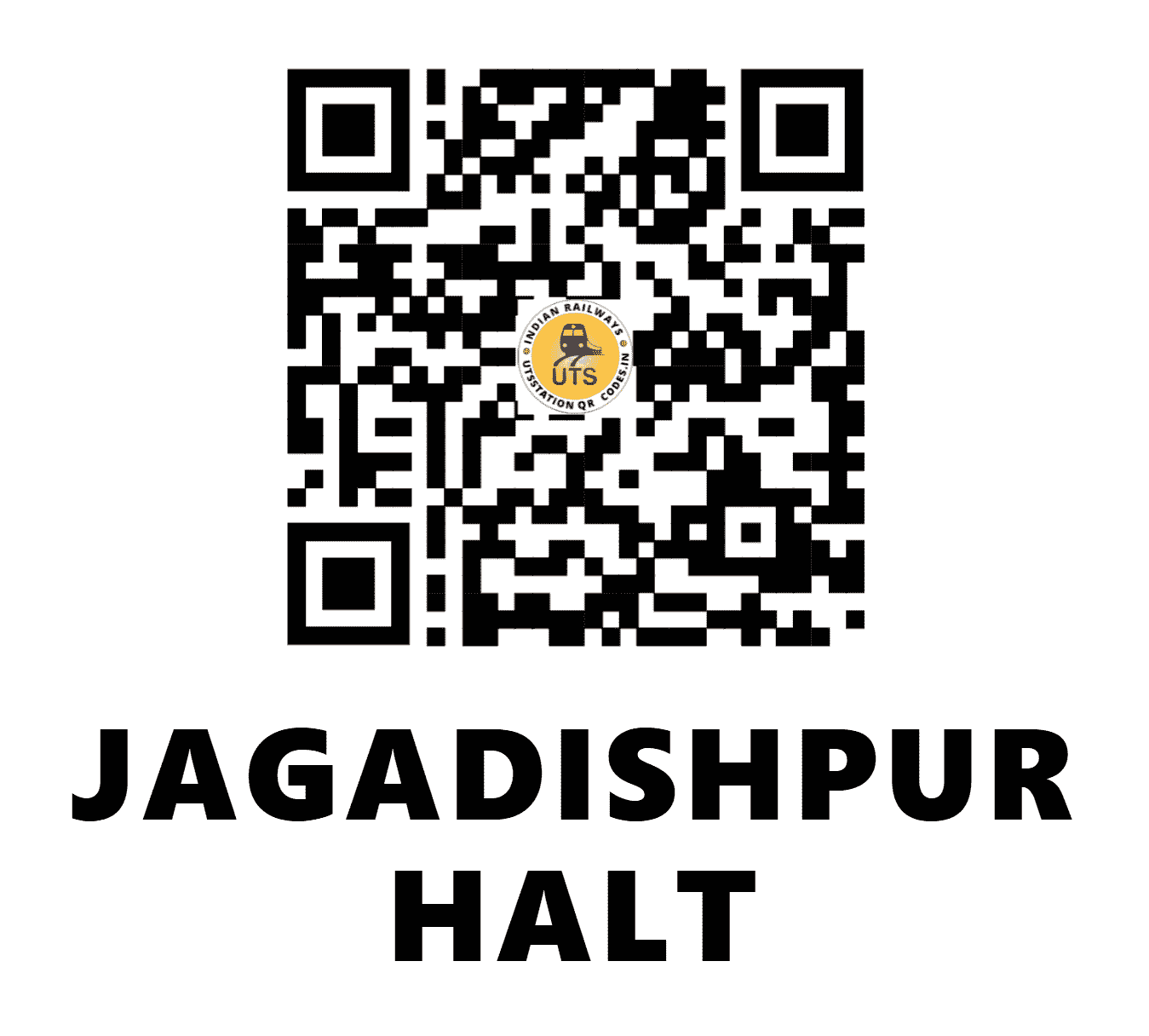 UTS QR Code for JAGADISHPUR HALT - JDPT (ER - BIHAR)