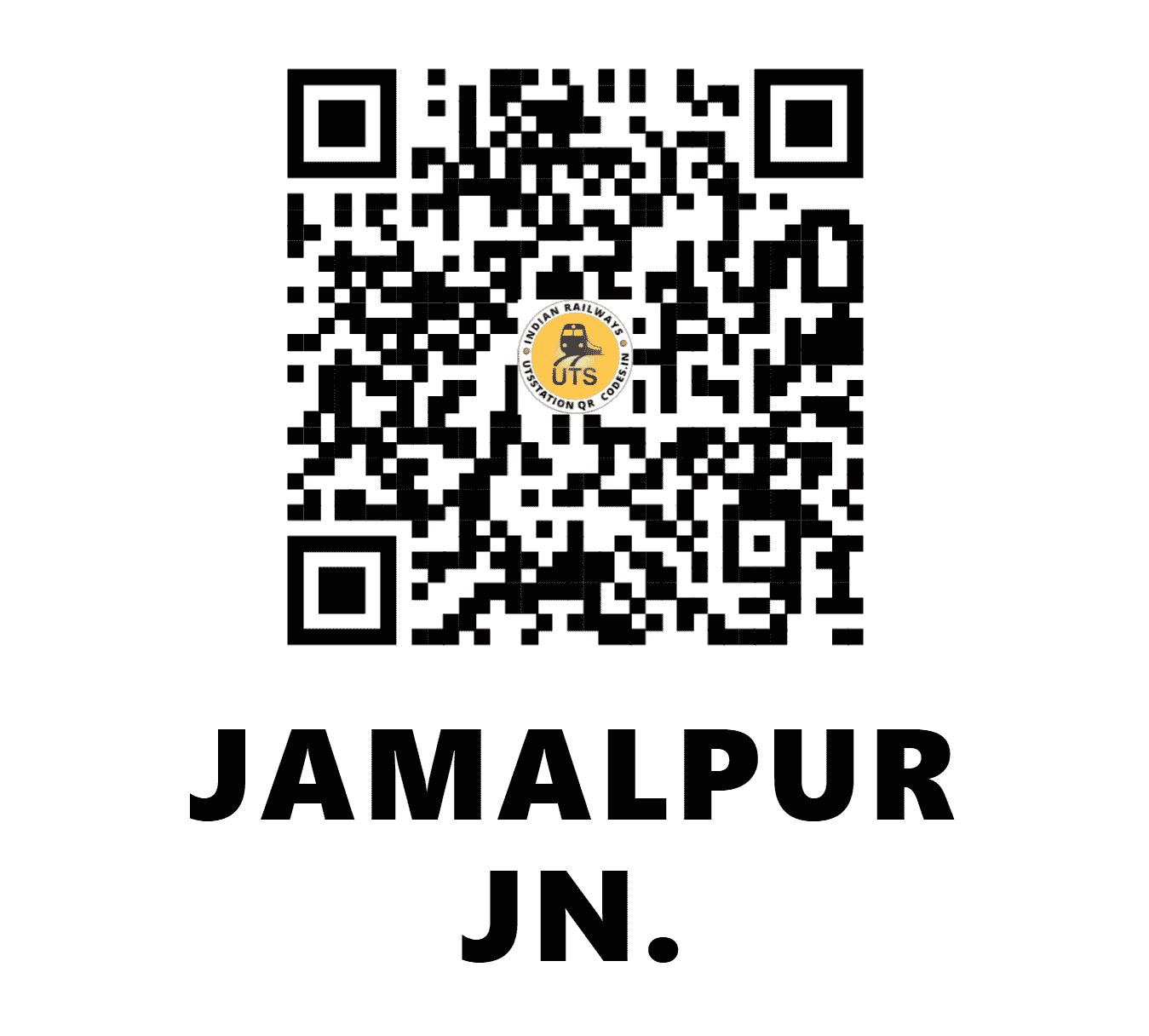 UTS QR Code for JAMALPUR JN. - JMP (ER - BIHAR)