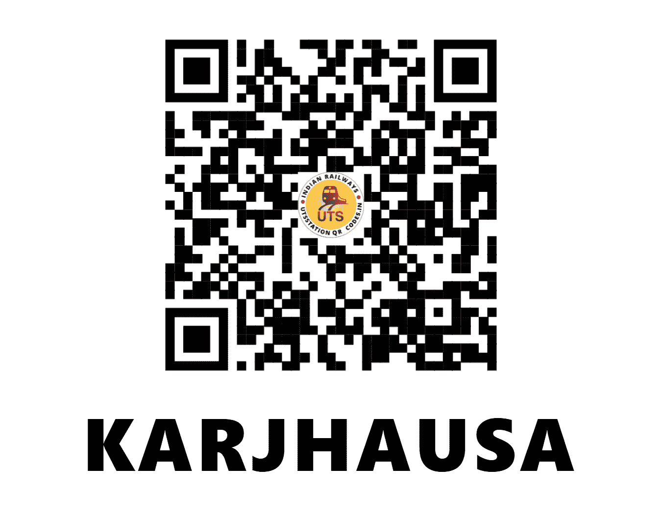 UTS QR Code for KARJHAUSA - KARJ (ER - BIHAR)