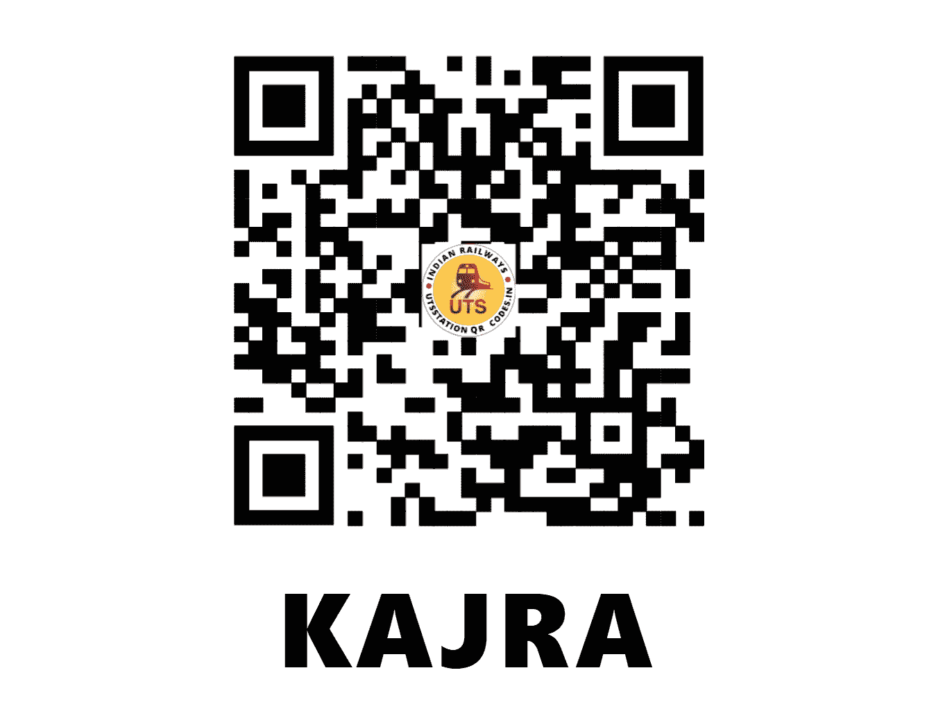 UTS QR Code for KAJRA - KJH (ER - BIHAR)