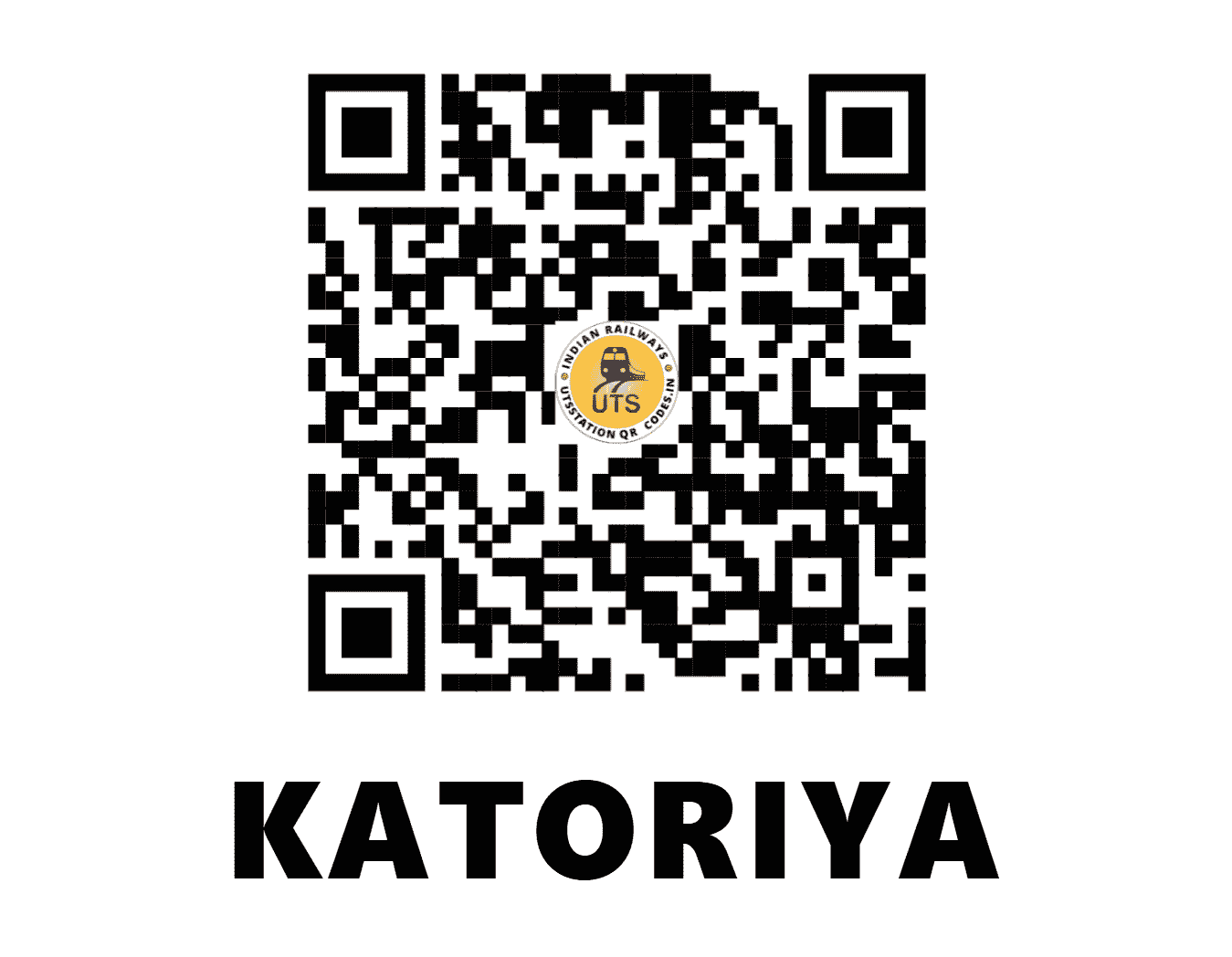 UTS QR Code for KATORIYA - KTOR (ER - BIHAR)