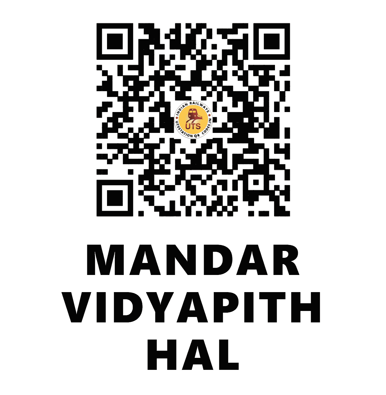 UTS QR Code for MANDAR VIDYAPITH HAL - MDVB (ER - BIHAR)
