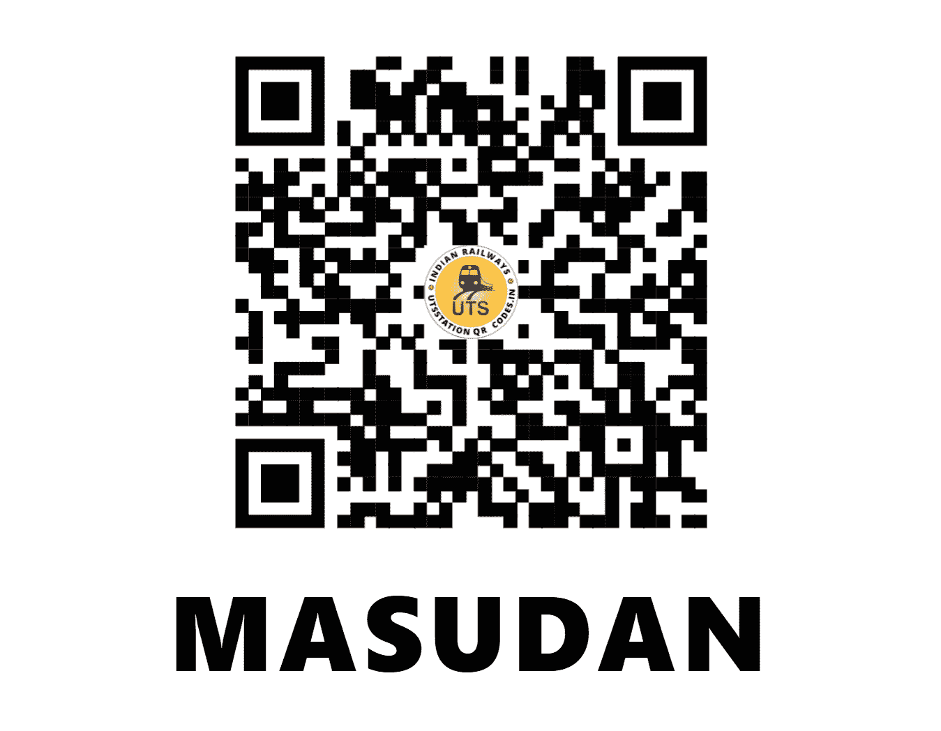 UTS QR Code for MASUDAN - MSDN (ER - BIHAR)