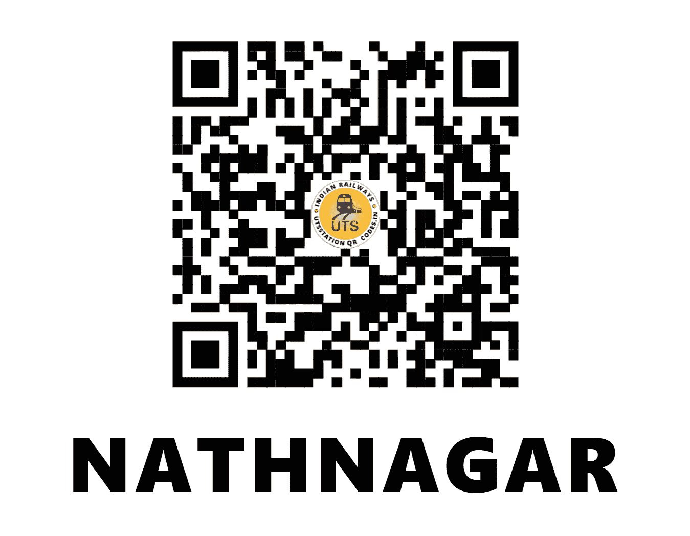 UTS QR Code for NATHNAGAR - NAT (ER - BIHAR)