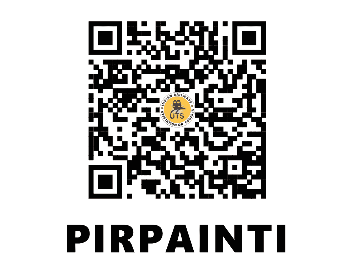 UTS QR Code for PIRPAINTI - PPT (ER - BIHAR)