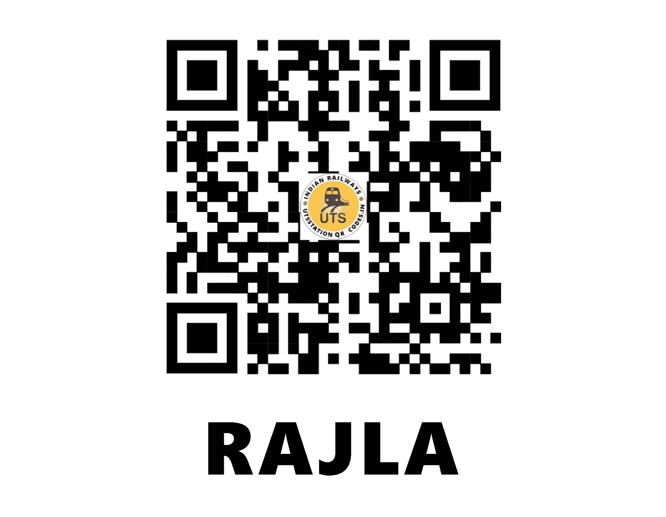 UTS QR Code for RAJLA - RJLA (ER - BIHAR)