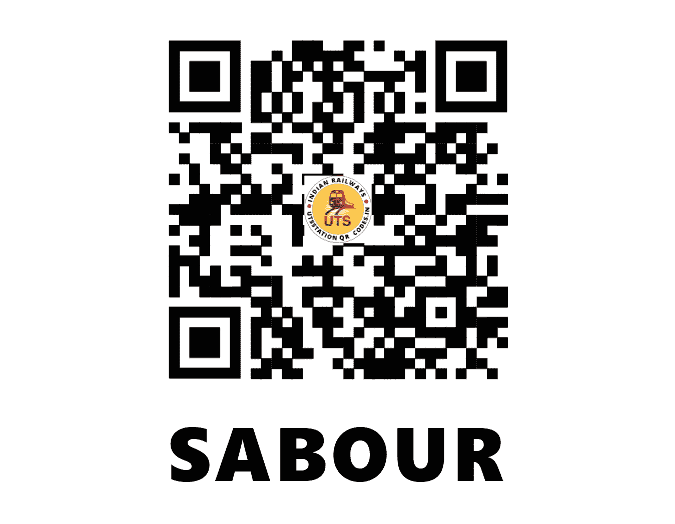 UTS QR Code for SABOUR - SBO (ER - BIHAR)