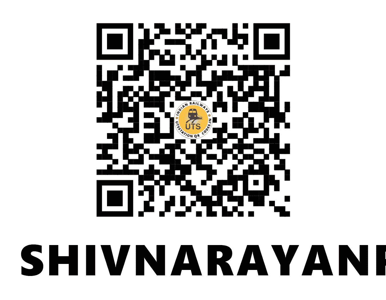 UTS QR Code for SHIVNARAYANPUR - SVRP (ER - BIHAR)