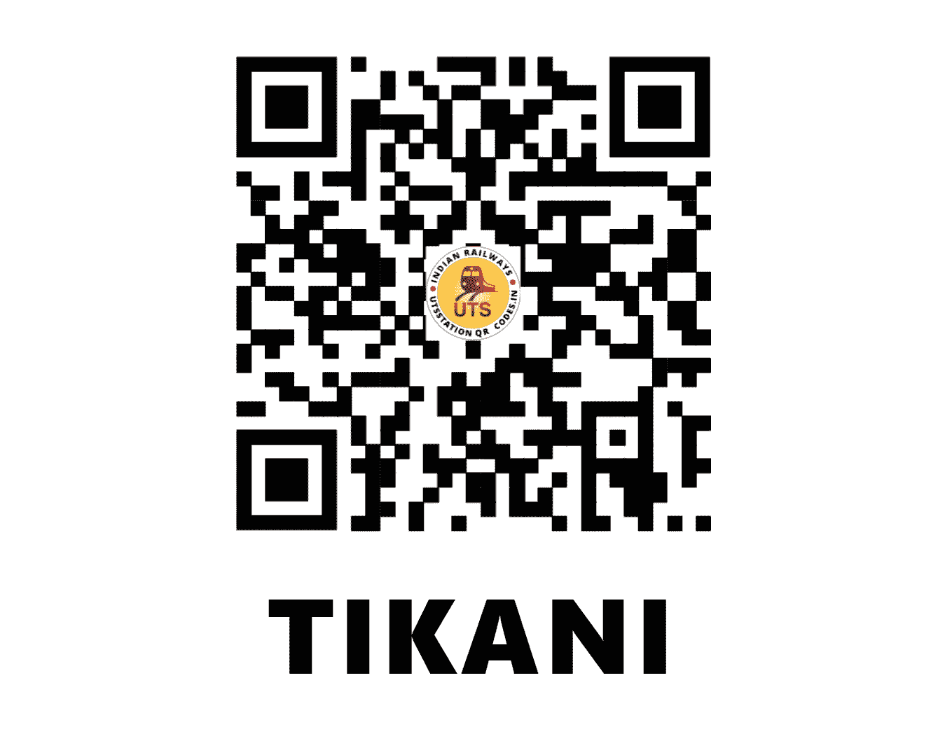 UTS QR Code for TIKANI - TKLE (ER - BIHAR)