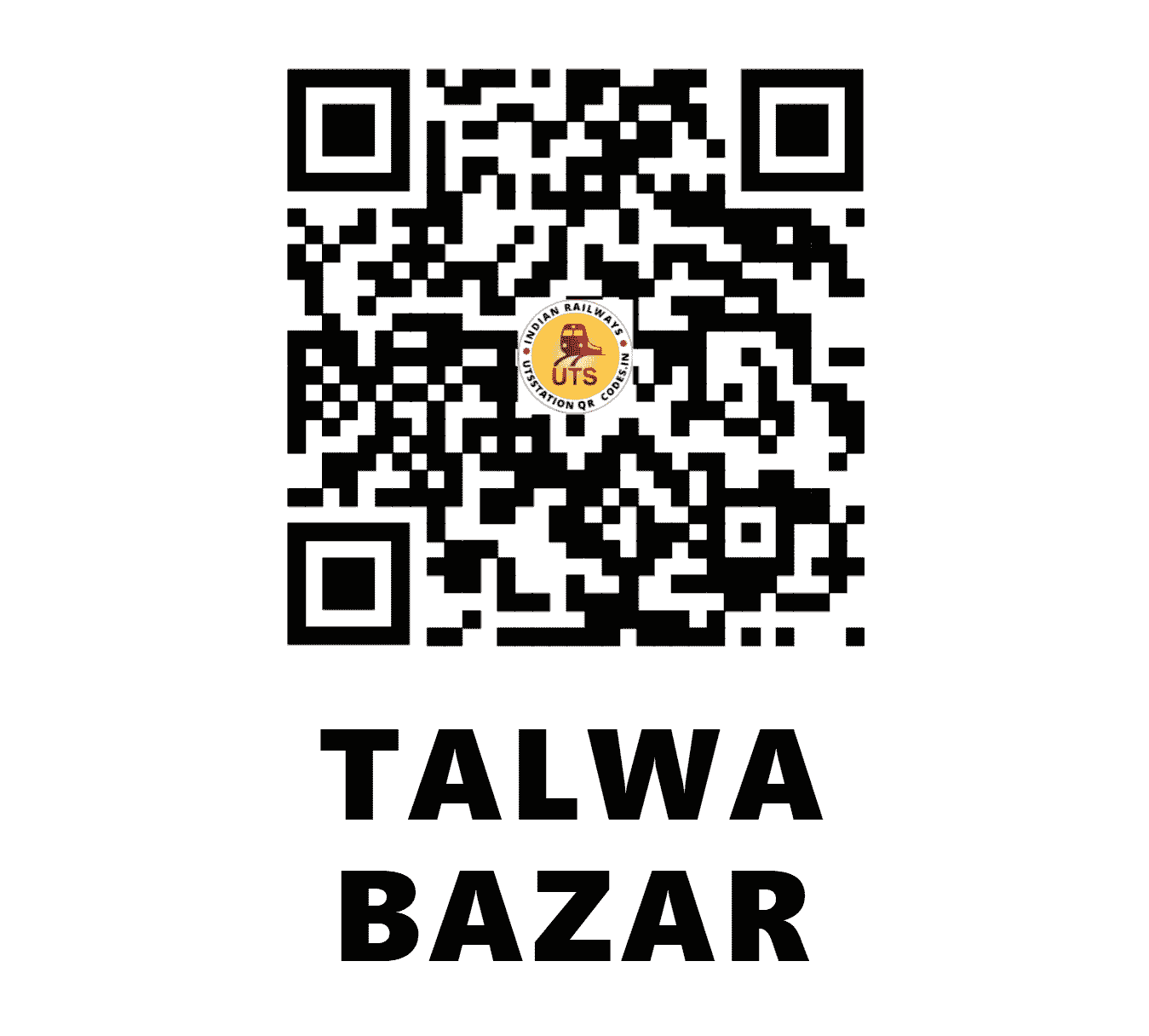 UTS QR Code for TALWA BAZAR - TLB (ER - BIHAR)