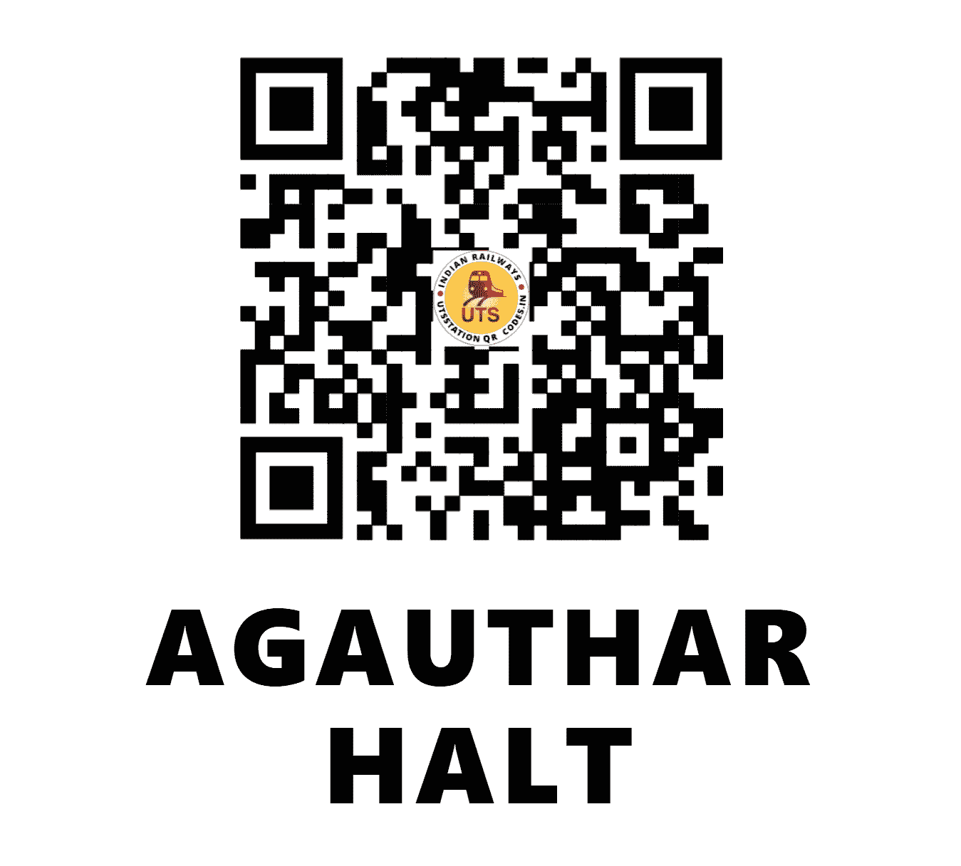 UTS QR Code for AGAUTHAR HALT - AGTR (NE - BIHAR)