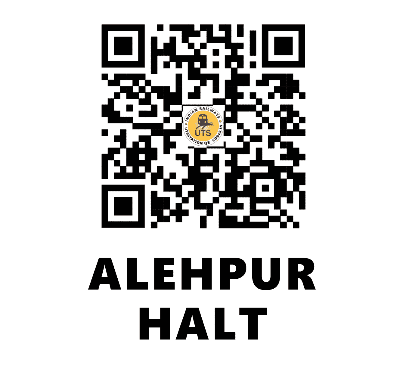UTS QR Code for ALEHPUR HALT - APRH (NE - BIHAR)