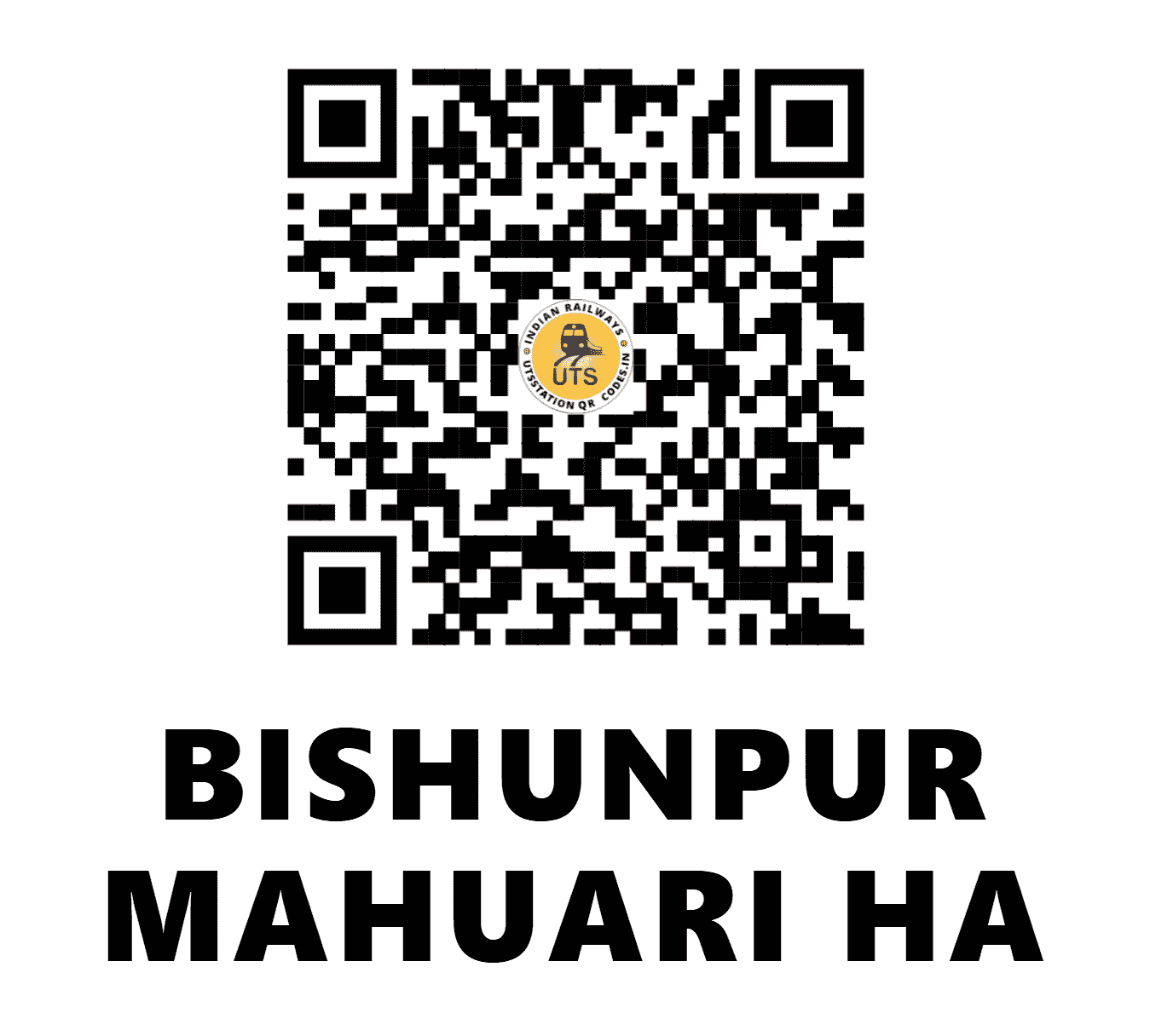 UTS QR Code for BISHUNPUR MAHUARI HA - BPMH (NE - BIHAR)
