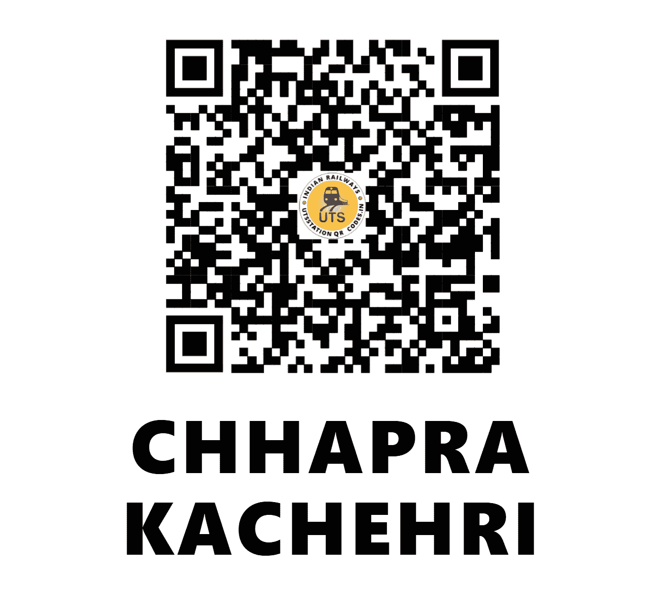 UTS QR Code for CHHAPRA KACHEHRI - CI (NE - BIHAR)