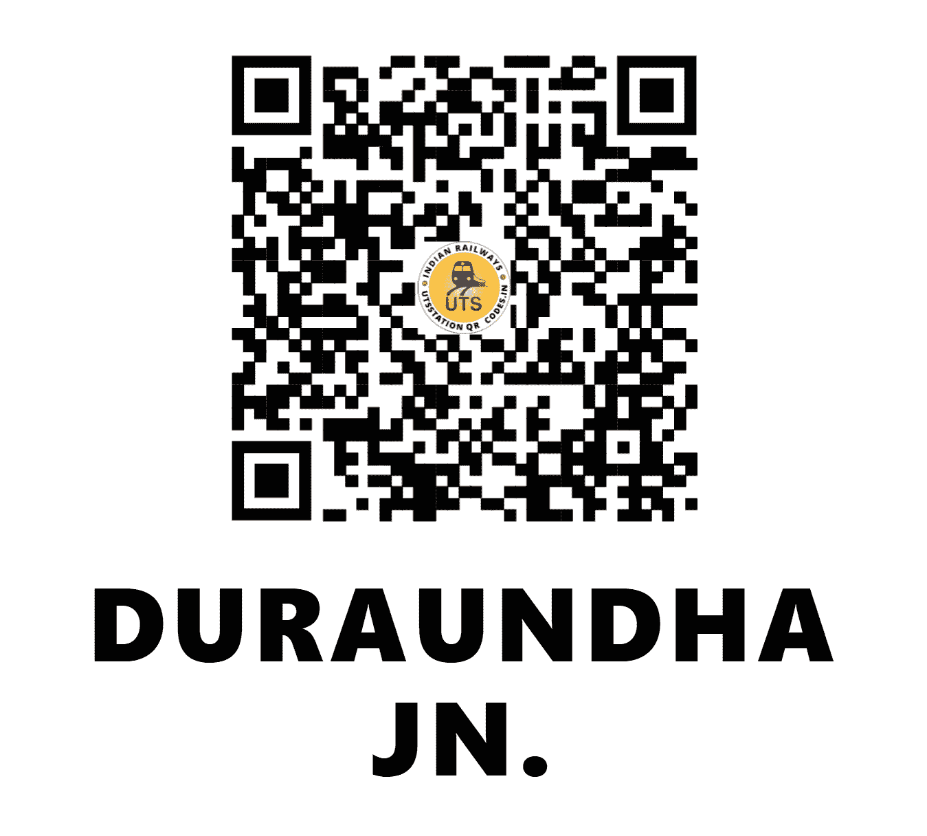UTS QR Code for DURAUNDHA JN. - DDA (NE - BIHAR)